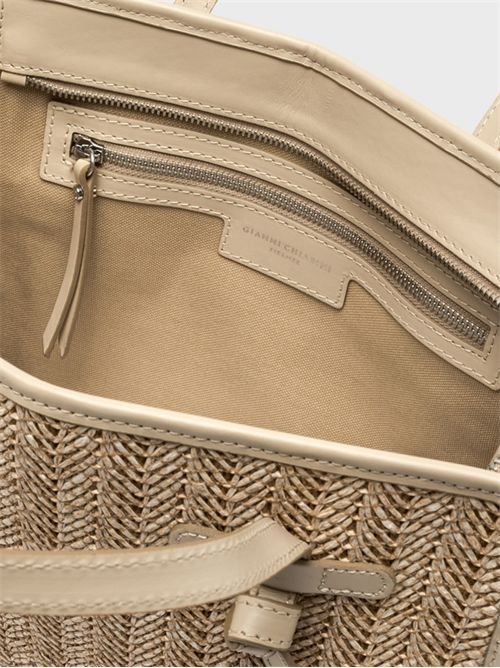 Borsa a tracolla Miss Marcella 32 in paglia e suede GIANNI CHIARINI MARCELLA | BS9762MDNSABBIA